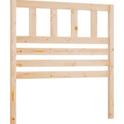 vidaXL Sänggavel 81x4x100 cm massiv furu Naturfärg