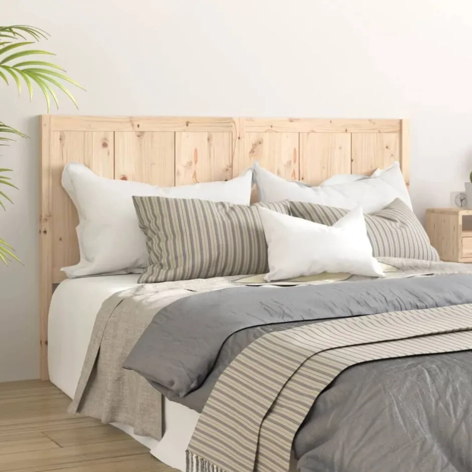 Sale vidaXL Sänggavel 125,5x4x100 cm massiv furu Naturfärg