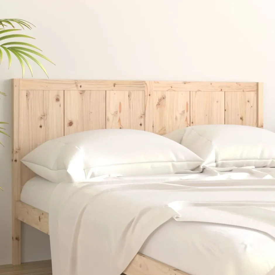 Sale vidaXL Sänggavel 125,5x4x100 cm massiv furu Naturfärg