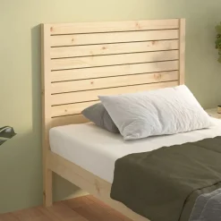 Discount vidaXL Sänggavel 81x4x100 cm massiv furu Naturfärg