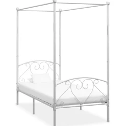 vidaXL Sänghimmel utan madrass metall 90x200 cm