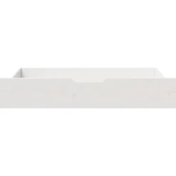 vidaXL Sänglådor 2 st vit 95x55x17 cm massiv furu