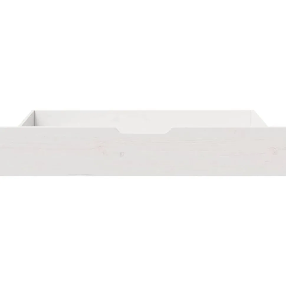 vidaXL Sänglådor 2 st vit 95x55x17 cm massiv furu