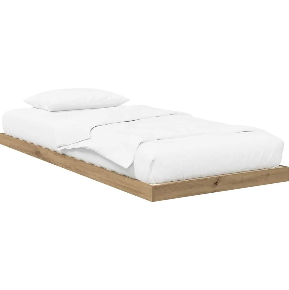 vidaXL Sängram Artisan Ek 75 x 190 cm Konstruerat trä