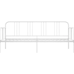 Hot vidaXL Sängram bäddsoffa metall 90x200 cm Vit