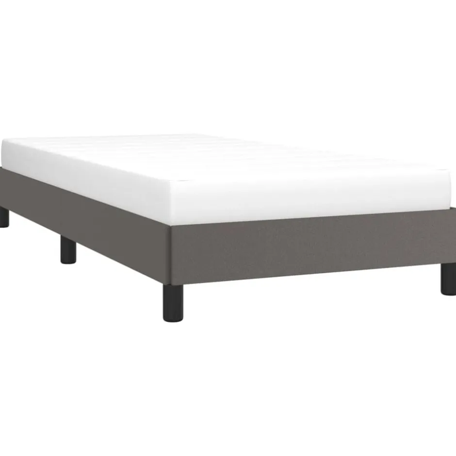 Best vidaXL Sängram 80x200 cm konstläder Grå