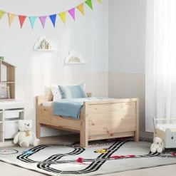 vidaXL Sängram med huvudgavel Brun 80 x 200 cm Konstruerat trä