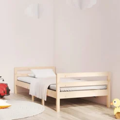 vidaXL Sängram utan madrass 90x200 cm massiv furu