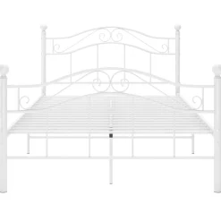 Clearance vidaXL Sängram utan madrass metall 120x200 cm Vit