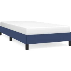 Sale vidaXL Sängram utan madrass 80x200cm tyg Blå