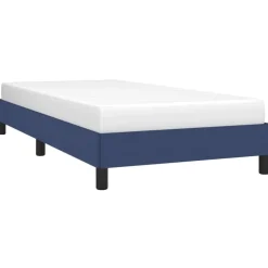 Sale vidaXL Sängram utan madrass 80x200cm tyg Blå