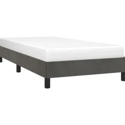 Sale vidaXL Sängram utan madrass 80x200 cm sammet Mörkgrå