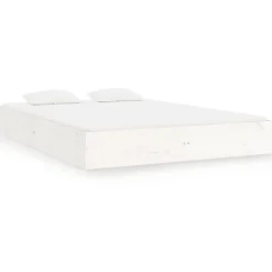 Sale vidaXL Sängram massivt trä 200x200 cm Vit