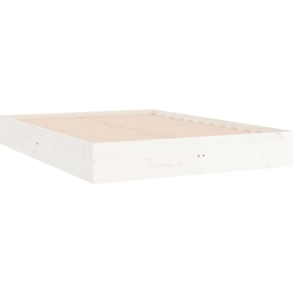 Sale vidaXL Sängram massivt trä 200x200 cm Vit