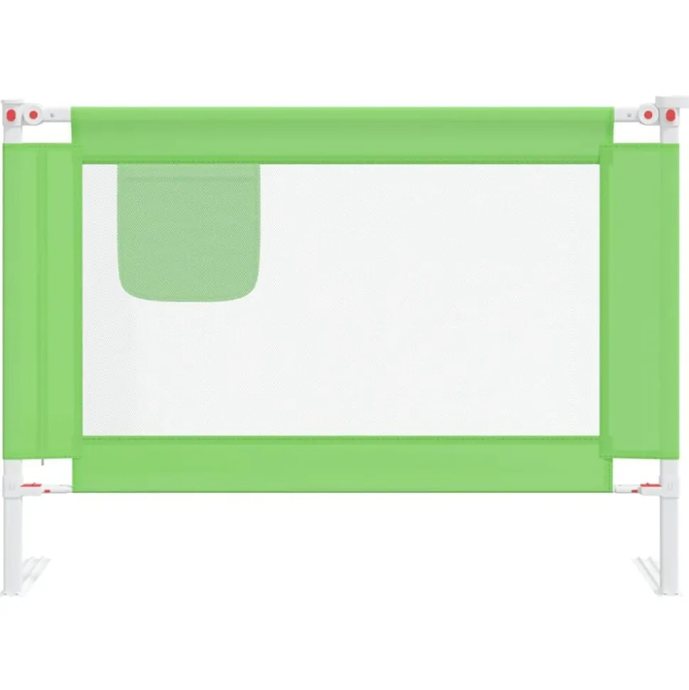 vidaXL Sängskena för barn grön 90x25 cm tyg