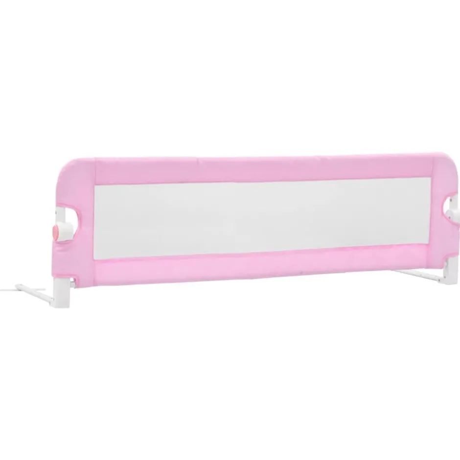 Discount vidaXL Sängskena för barn 120x42 cm polyester Rosa