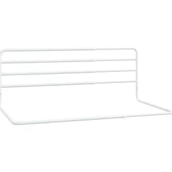vidaXL Sängskena för barn vit (76-137)x55 cm tyg