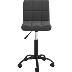 Best vidaXL Snurrbar kontorsstol sammet Svart