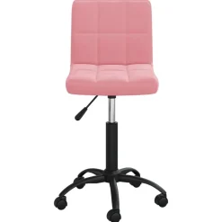 Outlet vidaXL Snurrbar kontorsstol sammet Rosa