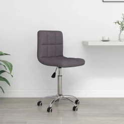Best vidaXL Snurrbar kontorsstol tyg Taupe
