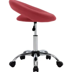 New vidaXL Snurrbar stol konstläder Vinröd
