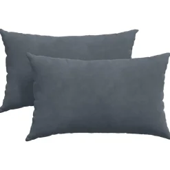 vidaXL Sofakuddar 2 pcs Mörkgrå 50 x 30 cm Kordread tyg