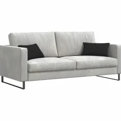 vidaXL Sofakuddar 2 pcs Svart 50 x 30 cm tyg