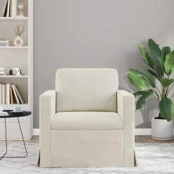 vidaXL Soffa Kräm 78 x 78 x 80 cm Sammet