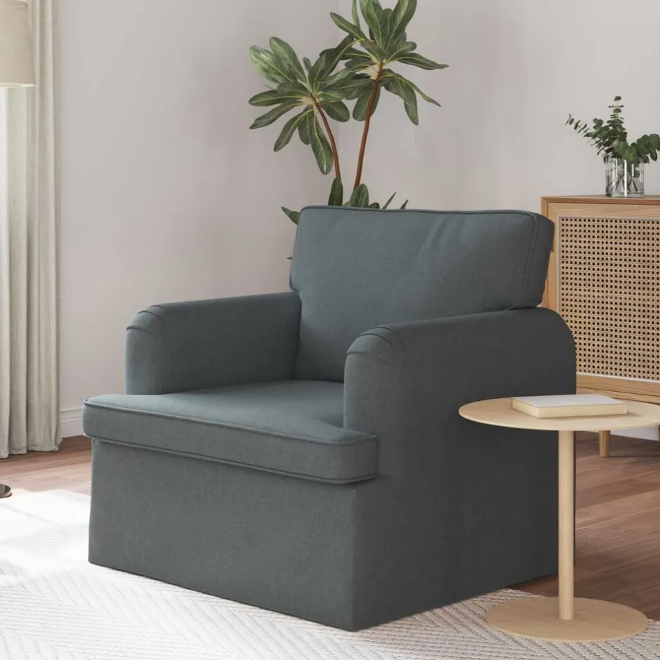 Sale vidaXL Soffa 84 x 80 x 85 cm tyg Mörkgrå