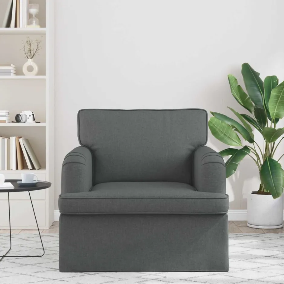 Sale vidaXL Soffa 84 x 80 x 85 cm tyg Mörkgrå