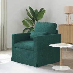 Hot vidaXL Soffa 78 x 78 x 80 cm tyg Mörkgrön