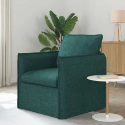 vidaXL Soffa Mörkgrön 75 x 82 x 85 cm tyg