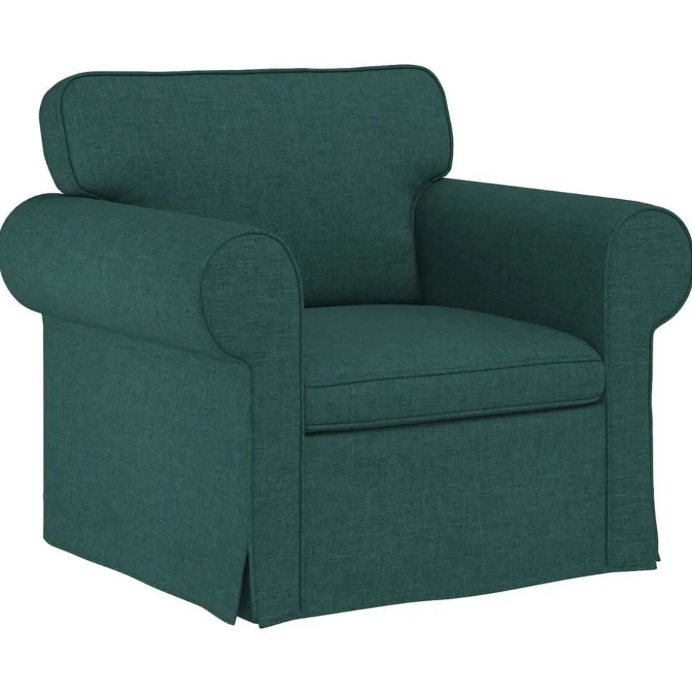 vidaXL Soffa Mörkgrön 95 x 82 x 80 cm tyg