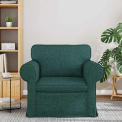 vidaXL Soffa Mörkgrön 95 x 82 x 80 cm tyg