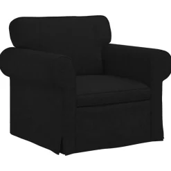 vidaXL Soffa Svart 95 x 82 x 80 cm tyg