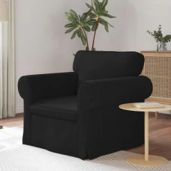 vidaXL Soffa Svart 95 x 82 x 80 cm tyg