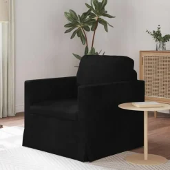 Best vidaXL Soffa 78 x 78 x 80 cm Sammet Svart