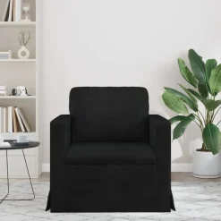Best vidaXL Soffa 78 x 78 x 80 cm Sammet Svart
