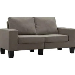 vidaXL Soffa Taupe 2-sitsiga tyg