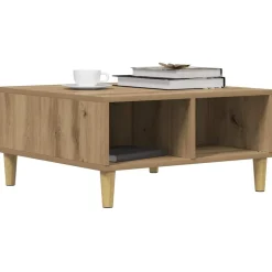 Clearance vidaXL Soffbord 60x60x30 cm konstruerat trä artisan ek