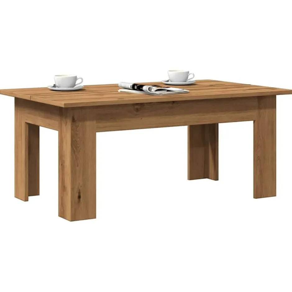 Discount vidaXL Soffbord 100x60x42 cm konstruerat trä artisan ek