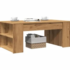 vidaXL Soffbord 102x55x42 cm konstruerat trä artisan ek