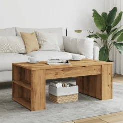 vidaXL Soffbord 102x55x42 cm konstruerat trä artisan ek