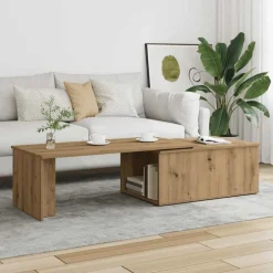 vidaXL Soffbord 150x50x35 cm konstruerat trä artisan ek