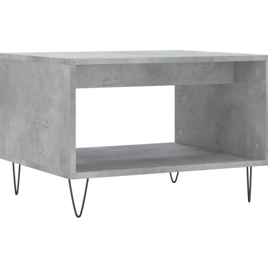 Clearance vidaXL Soffbord 60x50x40 cm konstruerat trä Betonggrå