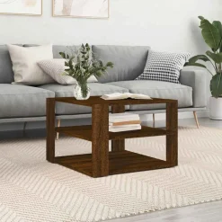 Clearance vidaXL Soffbord 58x58x40 cm konstruerat trä brun ek