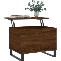 vidaXL Soffbord brun ek 60x44,5x45 cm konstruerat trä