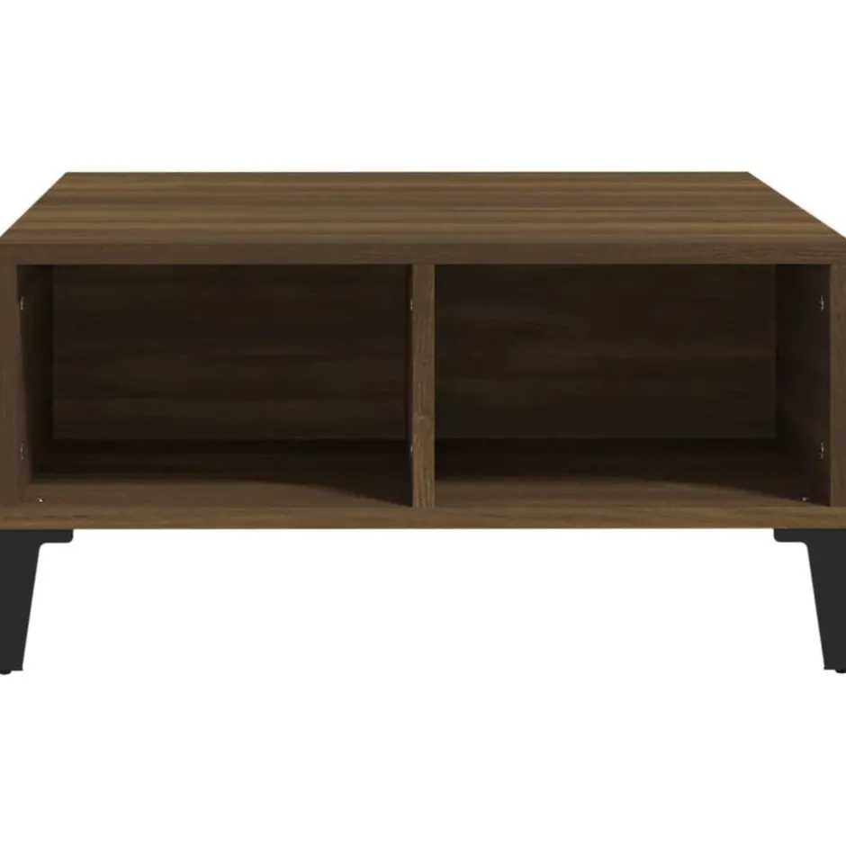 Discount vidaXL Soffbord 60x60x30 cm konstruerat trä brun ek