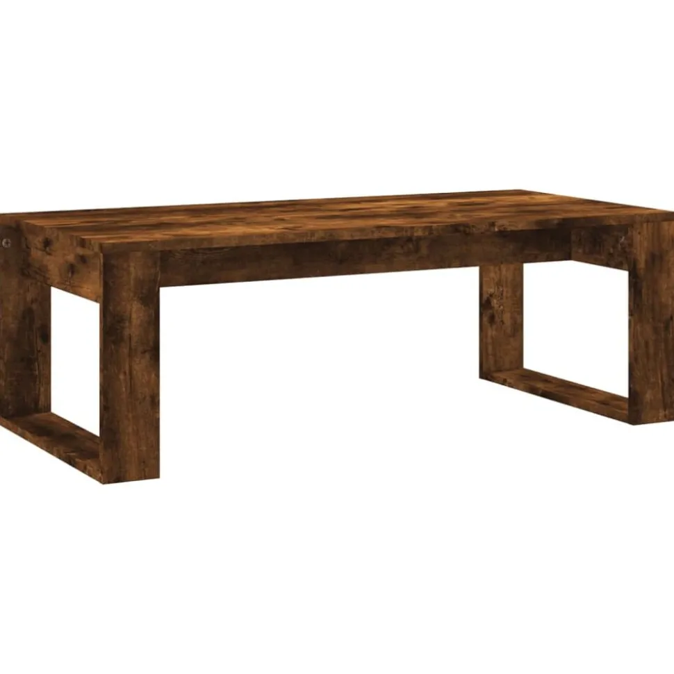 vidaXL Soffbord rökfärgad ek 102x50x35 cm konstruerat trä