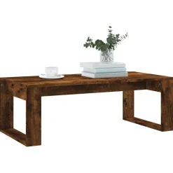 vidaXL Soffbord rökfärgad ek 102x50x35 cm konstruerat trä
